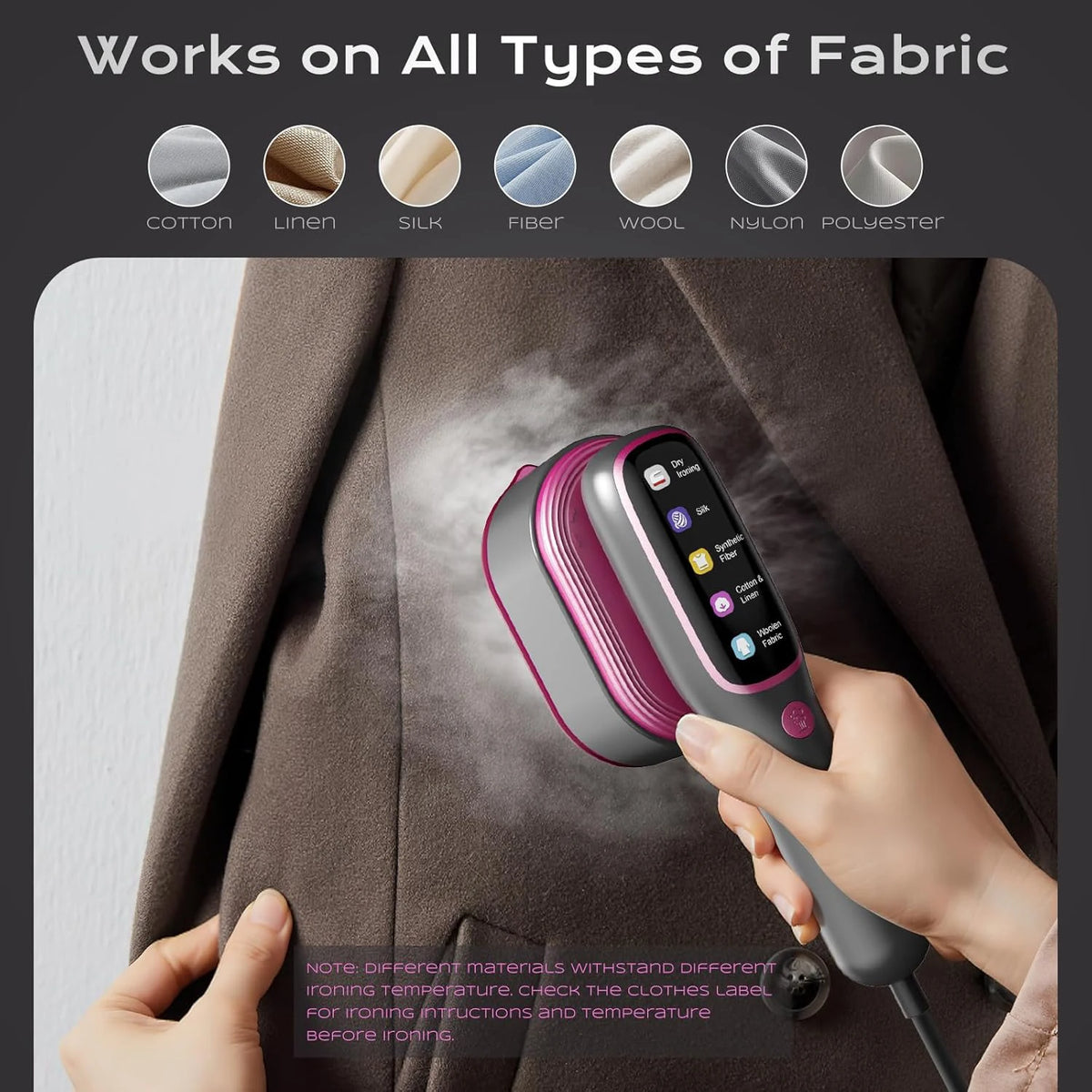 2026 NEW Portable Steam Iron Garment Steamer Portable Mini for Clothes Fast Heating Travel Garment Fabric Handheld Steam Iron